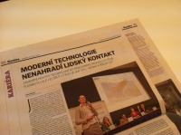 Hospodářské noviny 16. 6. 2014 l Moderní technologie nenahradí lidský kontakt