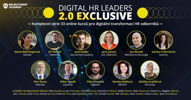 Učte se od nejlepších HR odborníků s online kurzy Digital HR Leaders 2.0 Exclusive