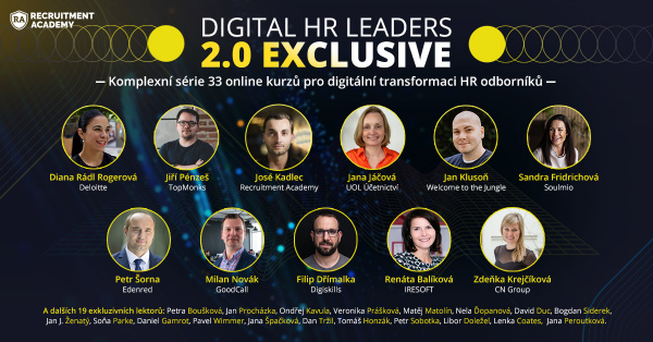 Učte se od nejlepších HR odborníků s online kurzy Digital HR Leaders 2.0 Exclusive
