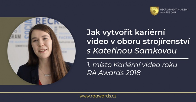 Jak vytvořit kariérní video v oboru strojírenství - s Kateřinou Samkovou