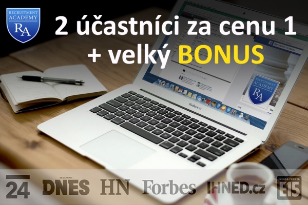 Recruitment Academy akce 1+1 na všechny kurzy + BONUS