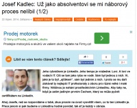 Objevit.cz 22. 8. 2014 l Josef Kadlec: Už jako absolventovi se mi náborový proces nelíbil (1/2)