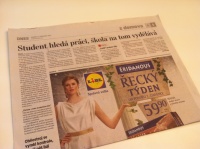 Mladá fronta Dnes  7. 7. 2014 l Student hledá práci, škola na tom vydělává