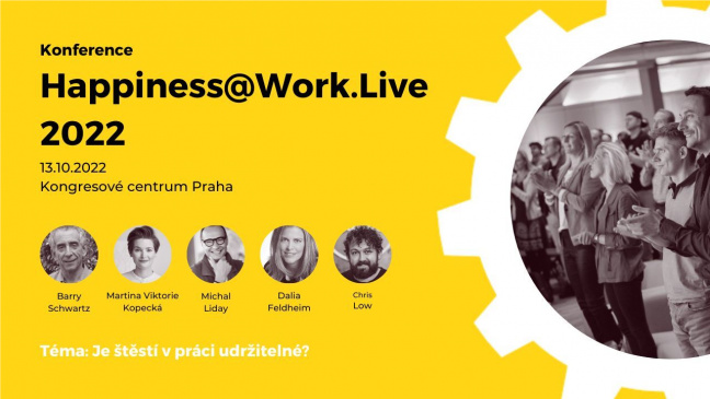 Přijďte na 8. ročník konference Happiness@Work LIVE o udržitelném štěstí ve firmách