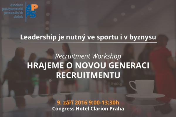 9. září 2016: Recruitment workshop APPS